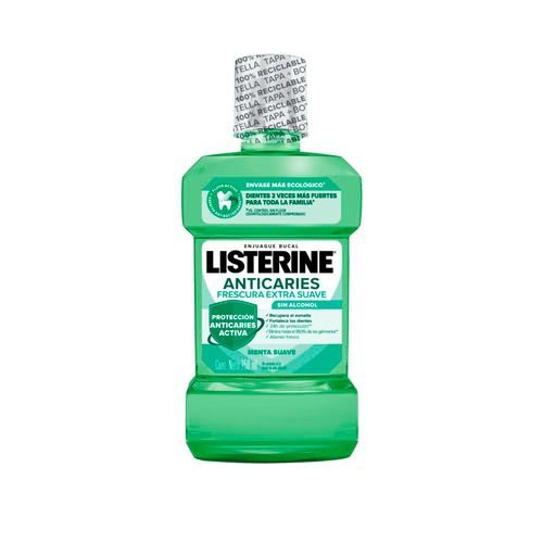 Enjuague bucal Anticaries Frescura suave sin alcohol 250 ml