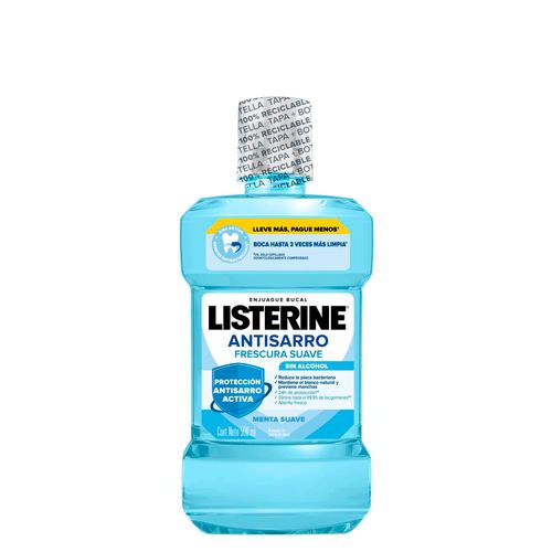 Enjuague bucal  antisarro Frescura suave sin alcohol 500 ml