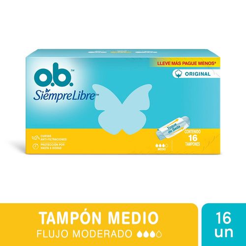 Tampones Ob Medio (16 unidades)