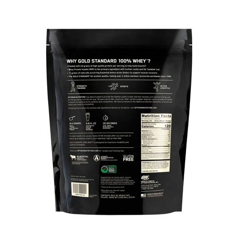 Whey protein 100% gold standar double rich chocolate 1.5 lbs