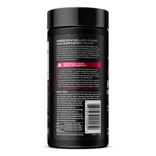Hydroxycut hardcore elite quemador de grasa (110 cápsulas)
