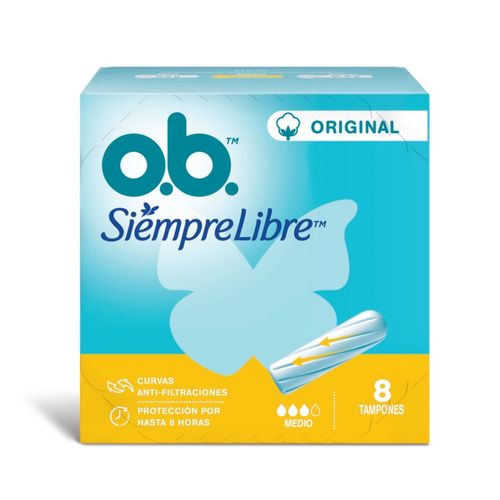 Tampones Ob Medio (8 unidades)