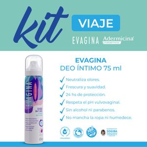 Kit viaje: toallitas húmeadas íntimas + deo íntimo + crema humectante