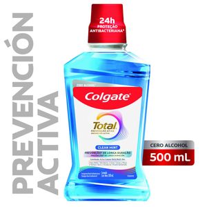 Enjuague bucal total clean mint 500 ml
