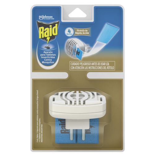 Aparato repelente de mosquitos sin cable + 4 tabletas