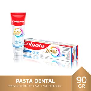 Pasta dental Total whitening con flúor 90g