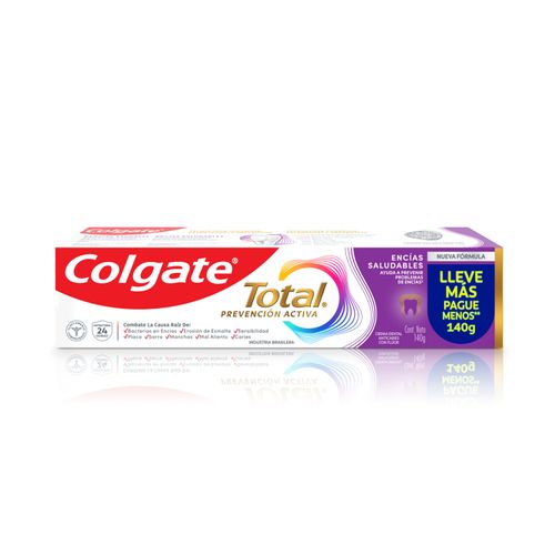 Pasta dental Total encías saludables con flúor 140 gr