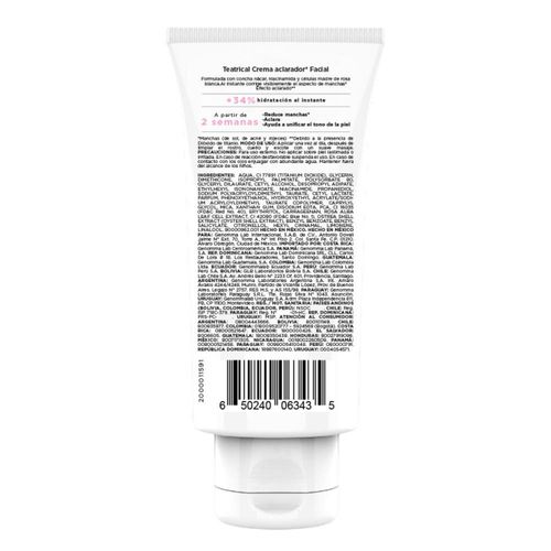 Crema aclaradora facial 75 ml