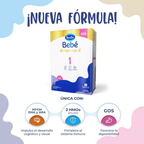 Fórmula láctea infantil etapa 1 estuche 800 gr