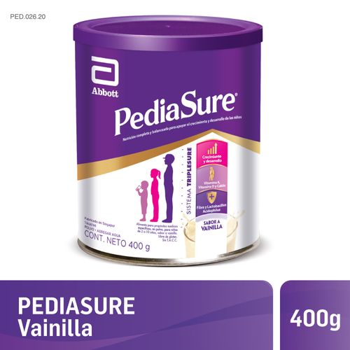Suplemento nutricional vainilla lata 400 gr