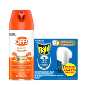 Combo family + liquido eléctrico