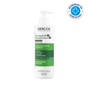 Shampoo dercos anticaspa cabello normal-graso 390ml