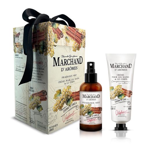 Cubo duo cognac & canela (edp + crema de manos y cuerpo)