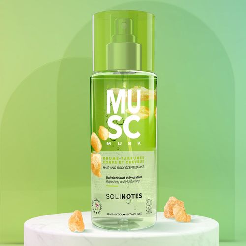 Bruma corporal refrescante e hidratante musk  250 ml