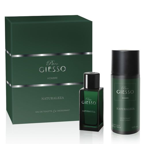 Fragancia masculina puro naturaleza cofre (edt 50 ml + deo 160)