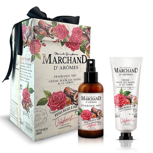 Cubo duo rosas rojas & oud (edp + crema de manos y cuerpo)