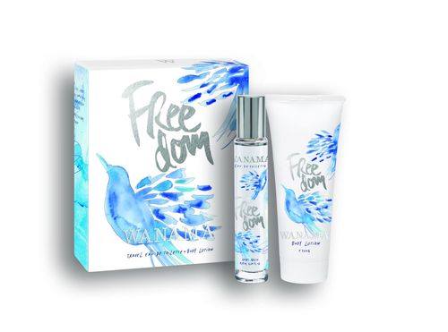 Cofre freedom blue bird (edt 19 ml + body lotion 100 ml)