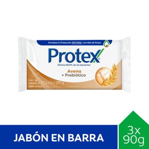 Jabón de tocador avena 90 gr (3 unidades)