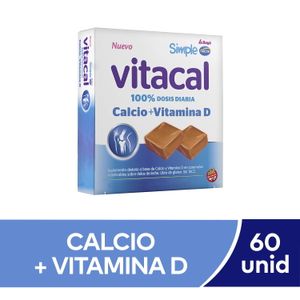 Suplemento dietario vitacal dulce de leche (60 caramelos masticables)