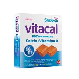 Suplemento dietario vitacal dulce de leche (60 caramelos masticables)