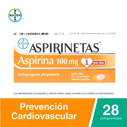 Aspirinetas 28 comprimidos