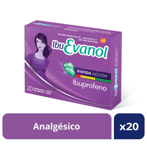 Ibu evanol rápida acción 200 mg
