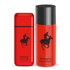 Combo wellington polo club men rojo