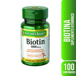 Biotina 1000 mcg (100 comprimidos)