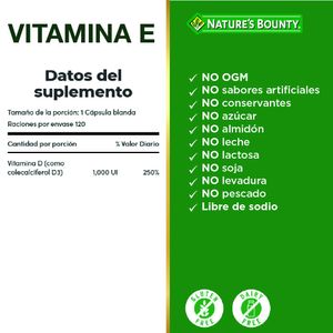 Vitamina e (120 comprimidos)