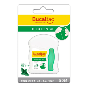 Hilo dental con cera menta fino 50 mts