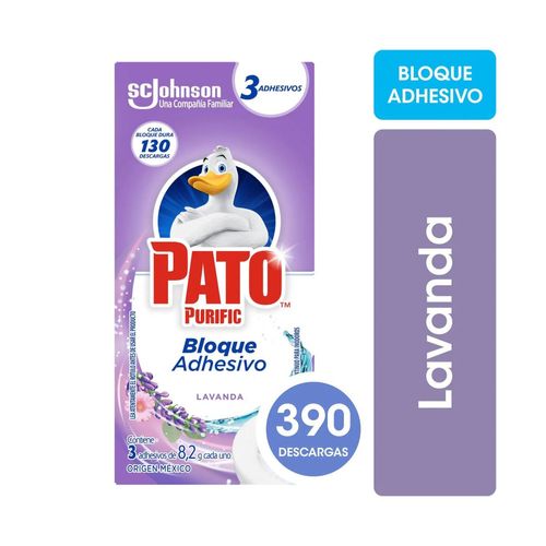 Limpiador adhesivo para inodoro lavanda (3 unidades)