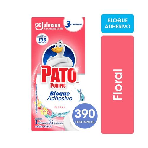 Limpiador adhesivo para inodoro floral (3 unidades)