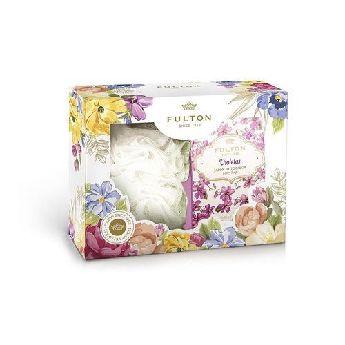 Pack violeta (jabon + esponja)