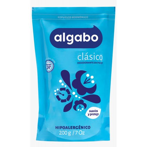 Polvo desodorante repuesto celeste 200 gr