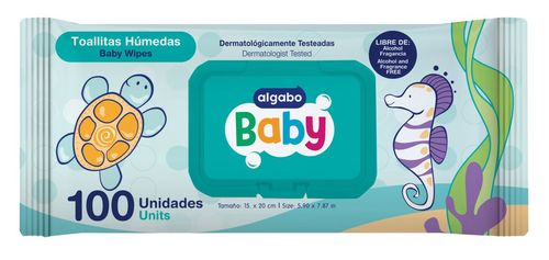 Toallitas humedas con tapa (100 unidades)