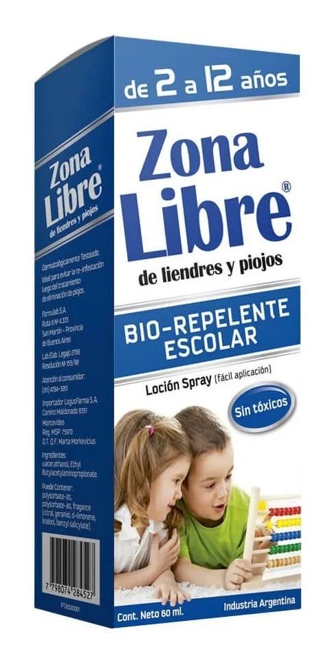 Locion bio-repelente piojos y liendres 60 ml