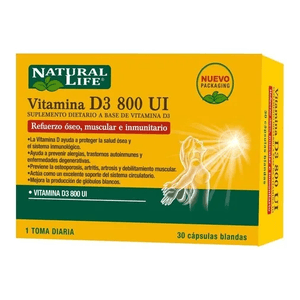Vitamin D3 800 ui (30 capsulas)