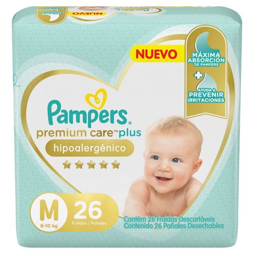 Pañales premium care plus