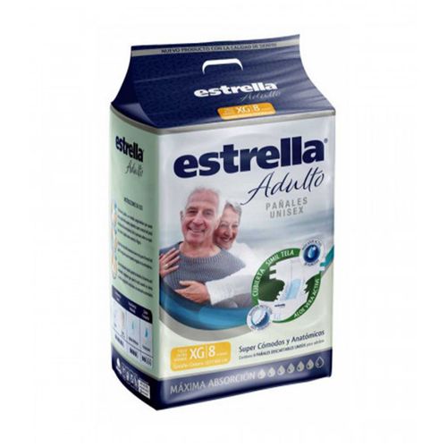 Pañal para adulto unisex talle xg (8 unidades)