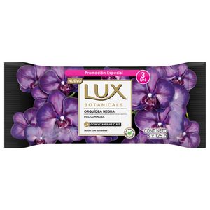 Jabón en barra orquidea negra 125 gr (3 unidades)