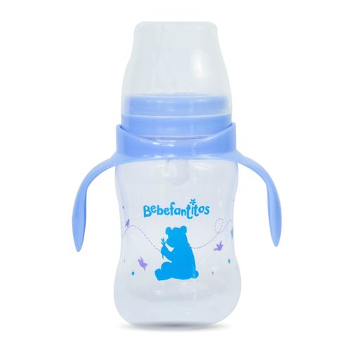 Mamadera boca ancha con asas - tetina de silicona 250 ml