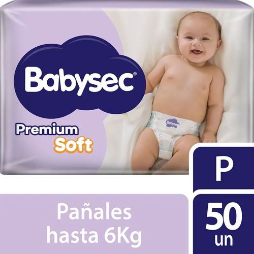 Pañales premium soft P (50 unidades)