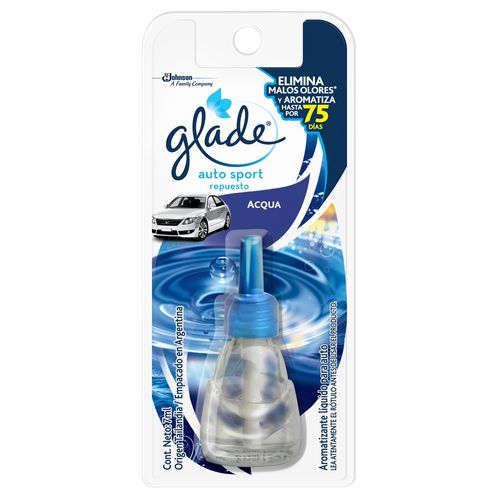 Aromatizante auto sport acqua repuesto 7 ml