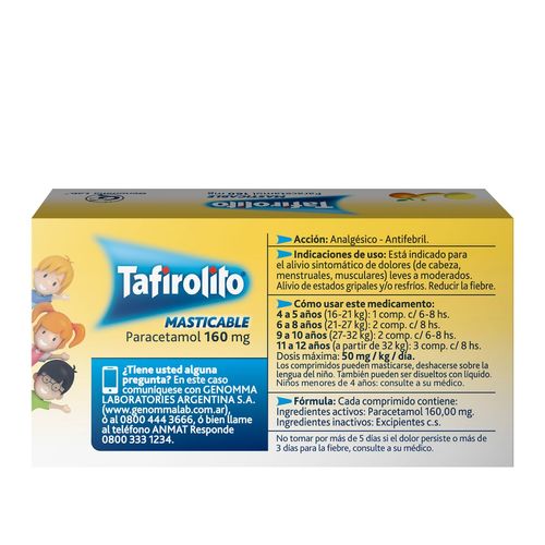 Tafirolito masticables