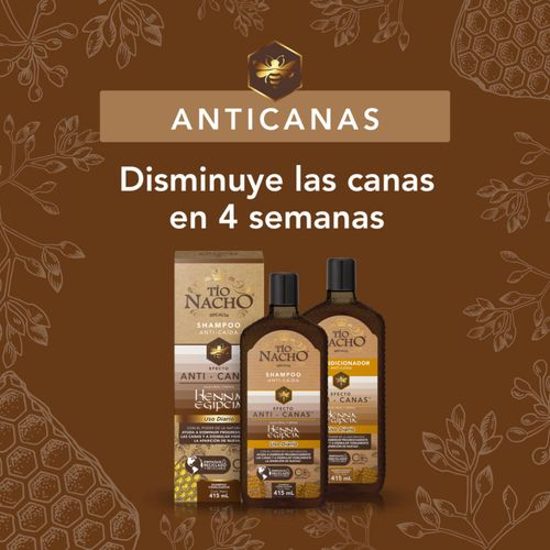 Acondicionador henna egipcia efecto anti canas 415 ml