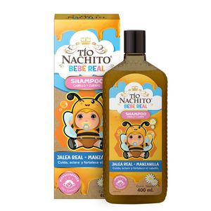 Shampoo Tío Nachito bebé real 2en1: pelo y cuerpo 400 ml
