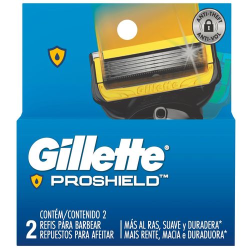 Repuesto para máquina de afeitar proshield con 5 cuchillas (2 unidades)
