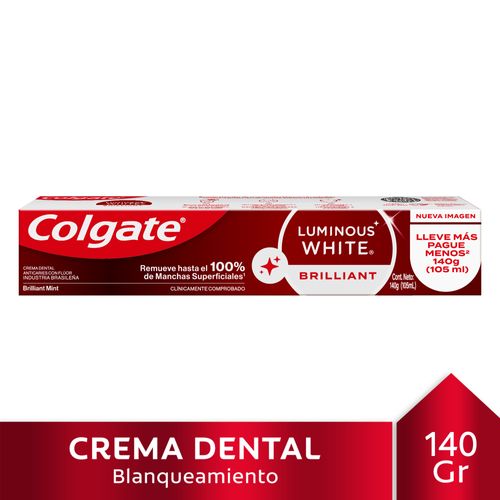 Pasta dental luminous blanqueadora 140 gr