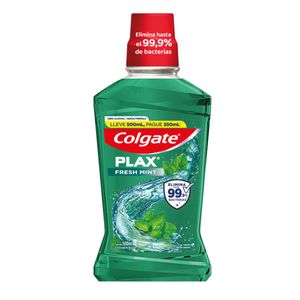 Enjuague bucal colgate plax menta fresca 500 ml