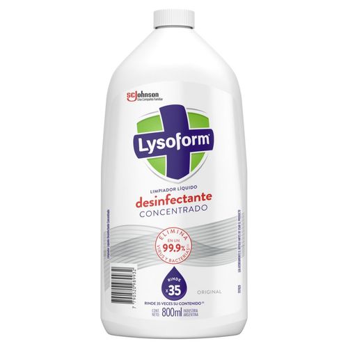 Limpiador Desinfectante Concentrado Para Pisos Original Botella 800ml